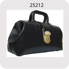 Leather Physician’s Bag, (12" x 5" x 7"), S-25212 - Image 2