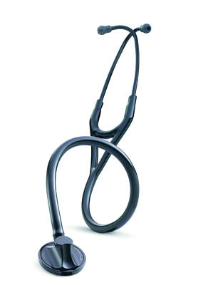 2161 3M Littmann Master Cardiology Stethoscope, All Black Edition (27″)