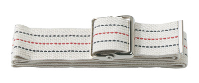 Gait Transfer Belt (60" cotton, metal buckle), White