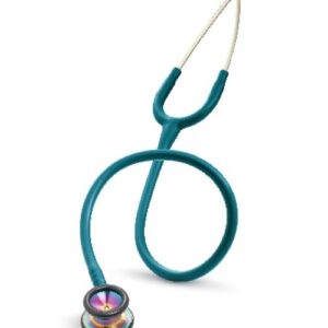 2153 3M Littmann Classic II Pediatric Stethoscope, Caribbean Blue and Rainbow (28")