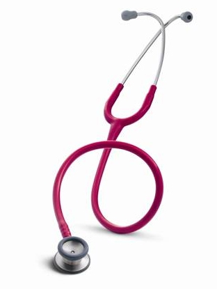 2122 3M Littmann Classic II Pediatric Stethoscope, Raspberry (28')