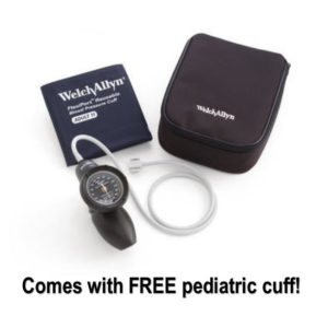 Welch Allyn Classic Hand Aneroid with DuraShock Adult & Free Peds Cuff, DS58-ST