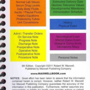 Maxwell Quick Medical Reference Pocket Size, MQR493