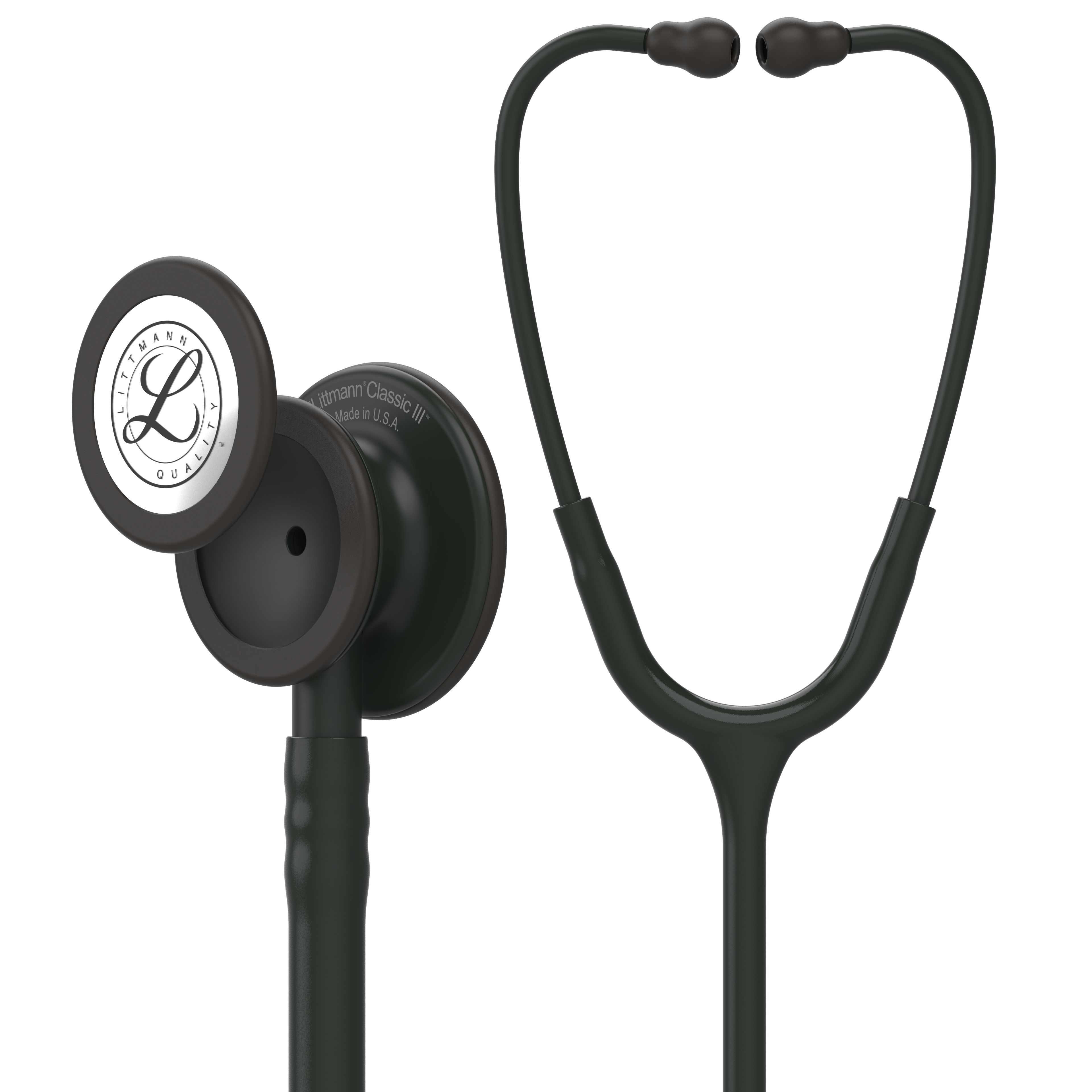 5803 3M Littmann Classic III Monitoring Stethoscope, All Black Edition (27")