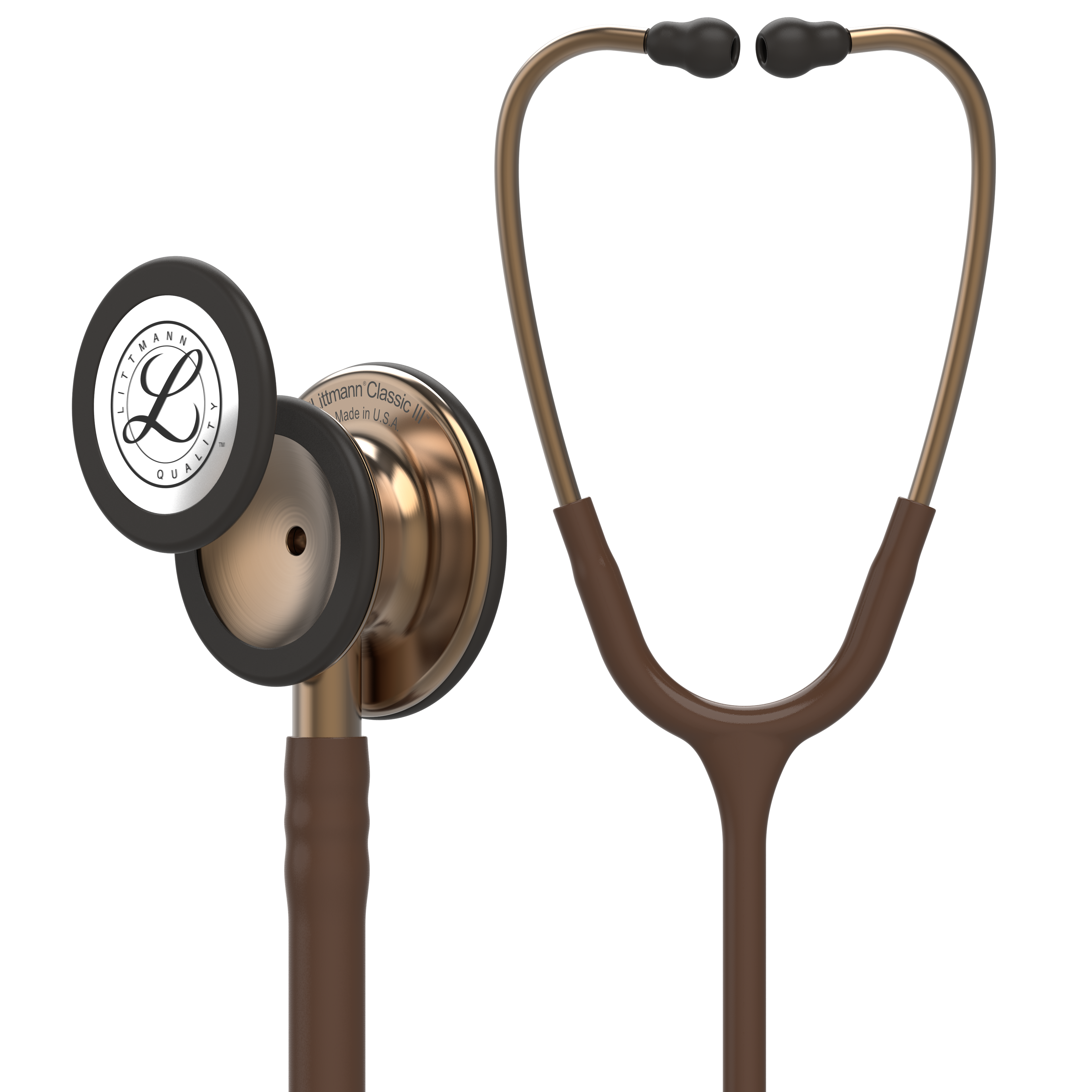 5809 3M Littmann Classic III Monitoring Stethoscope, Chocolate and Copper (27")