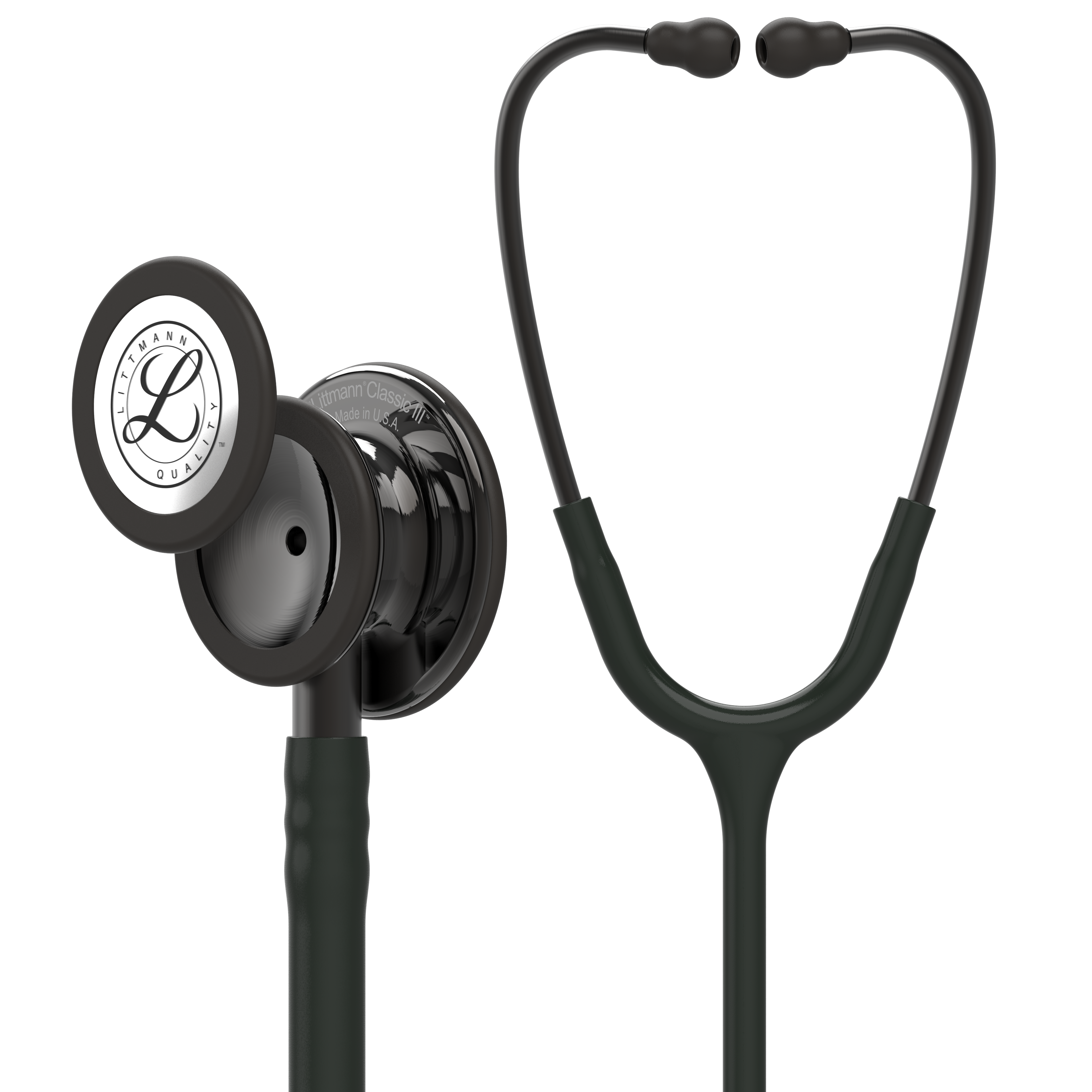 5811 3M Littmann Classic III Monitoring Stethoscope, Black and Smoke (27")
