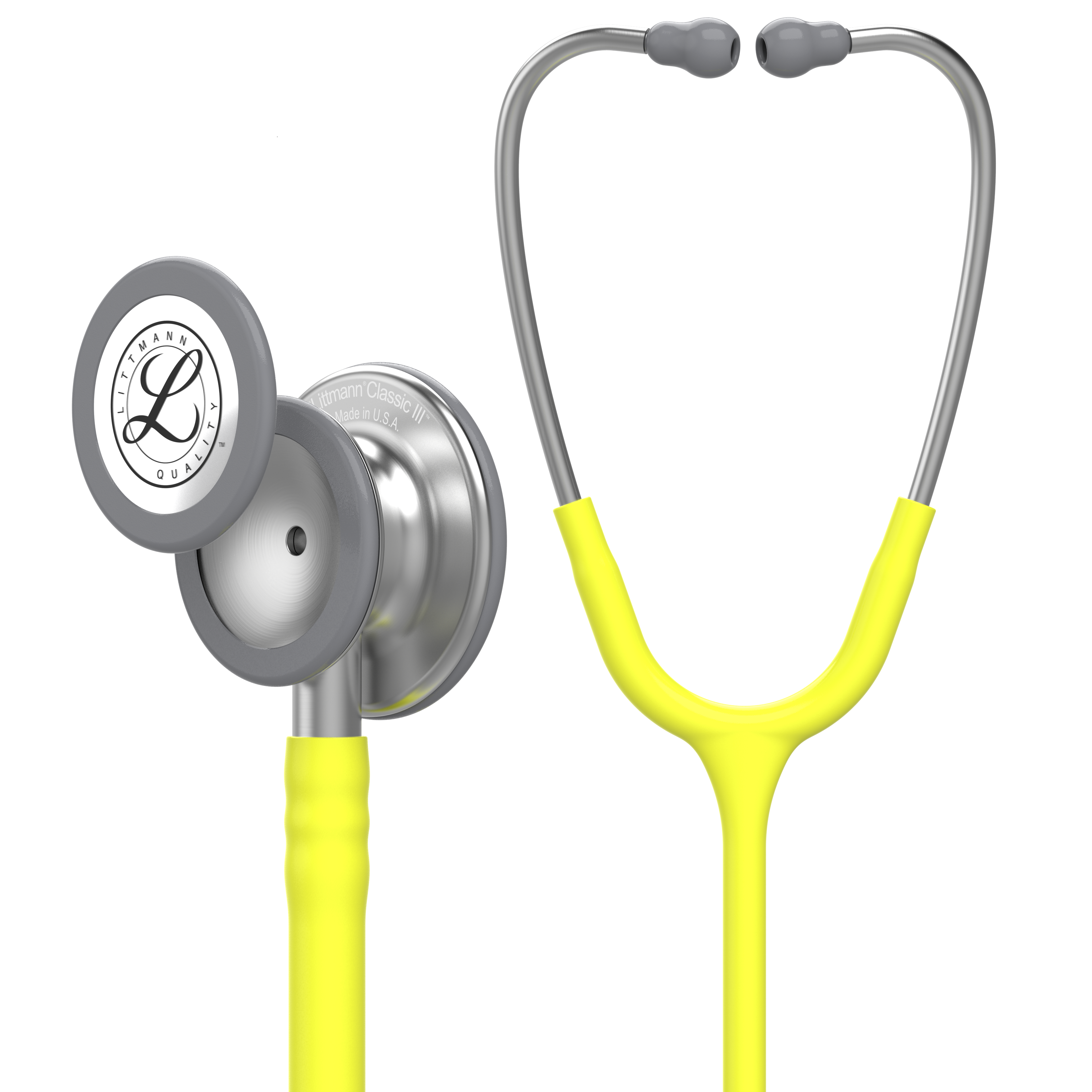 5839 3M Littmann Classic III Monitoring Stethoscope, Lemon-Lime (27")