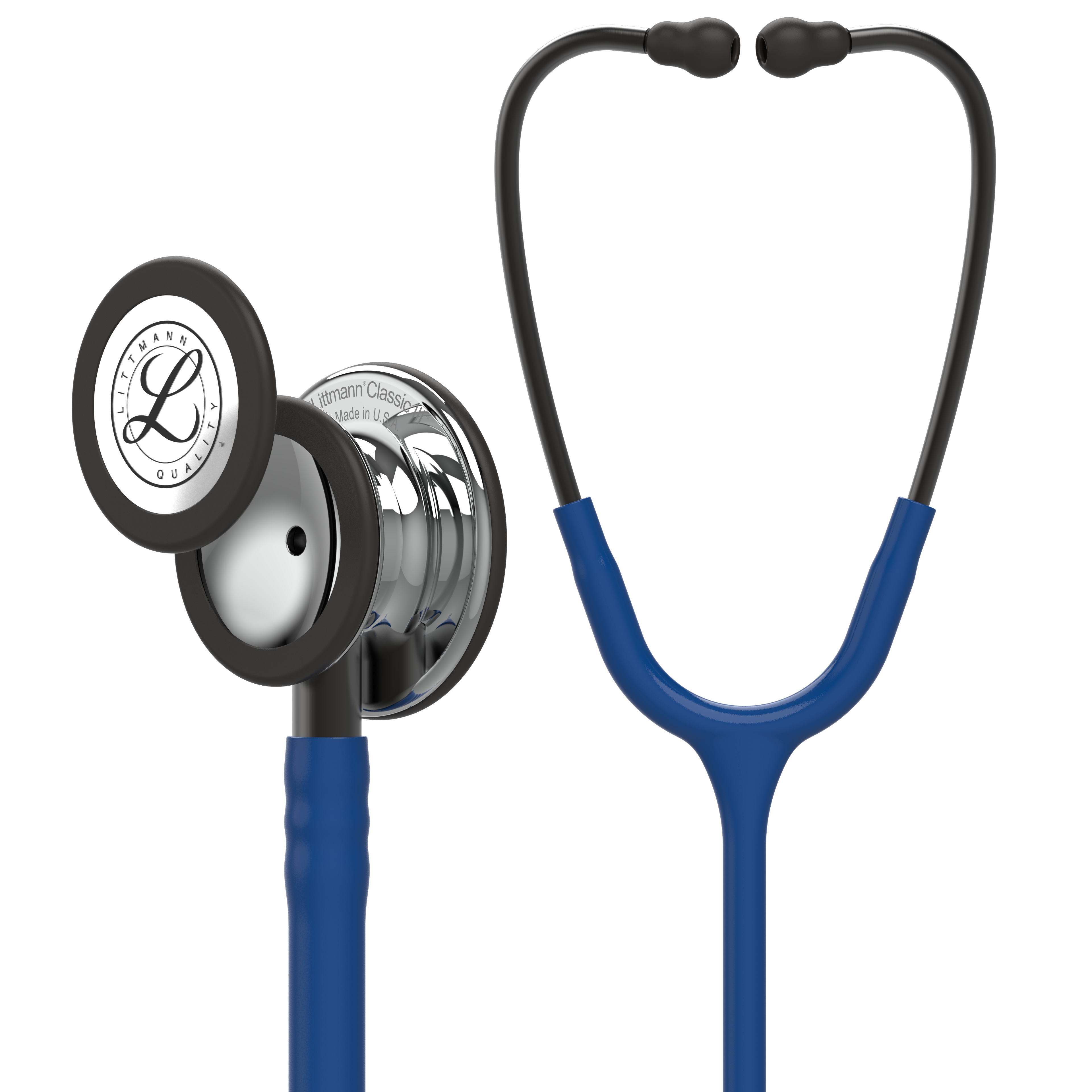5863 3M Littmann Classic III Monitoring Stethoscope, Navy Blue and Mirror (27")