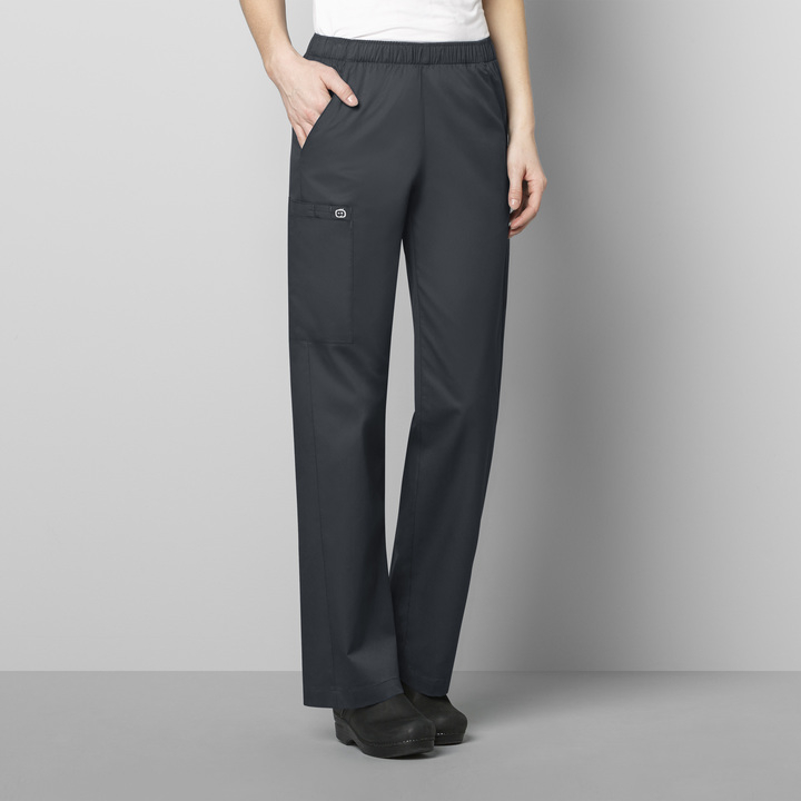 WonderWink Pull-on Cargo Pant, Women's, Pewter, 501A-Pewter