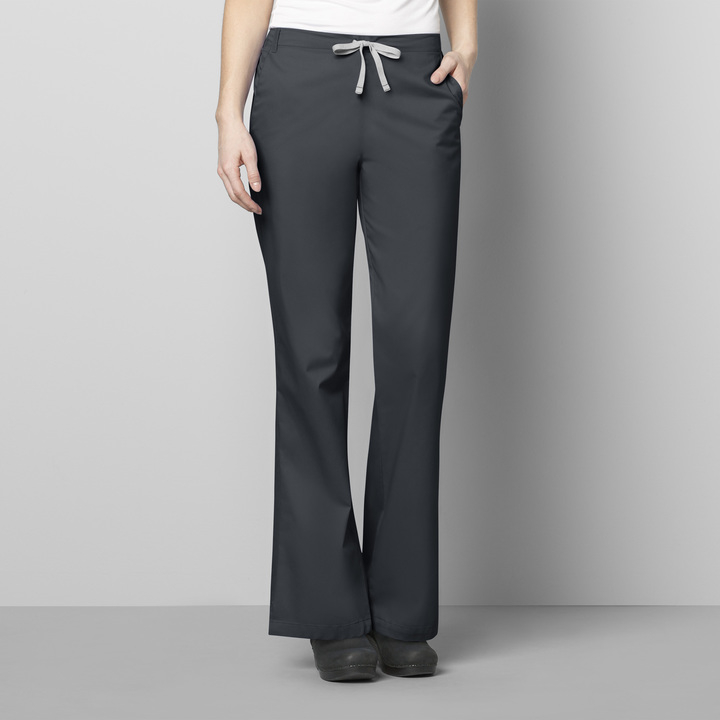 WonderWink Flare Leg Pant, Women's, Pewter (Petite), 502P-Pewter