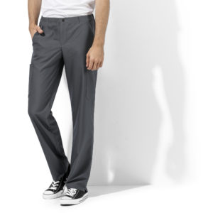 WonderWink WonderTECH Straight Leg Pant, Men's, Pewter, 5213A-Pewter