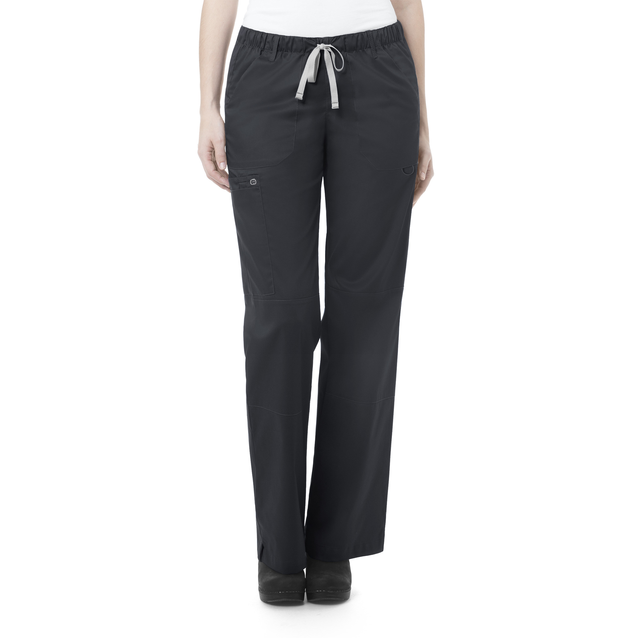 WonderWink Straight Leg Cargo Pant, Women's, Pewter, 504A-Pewter