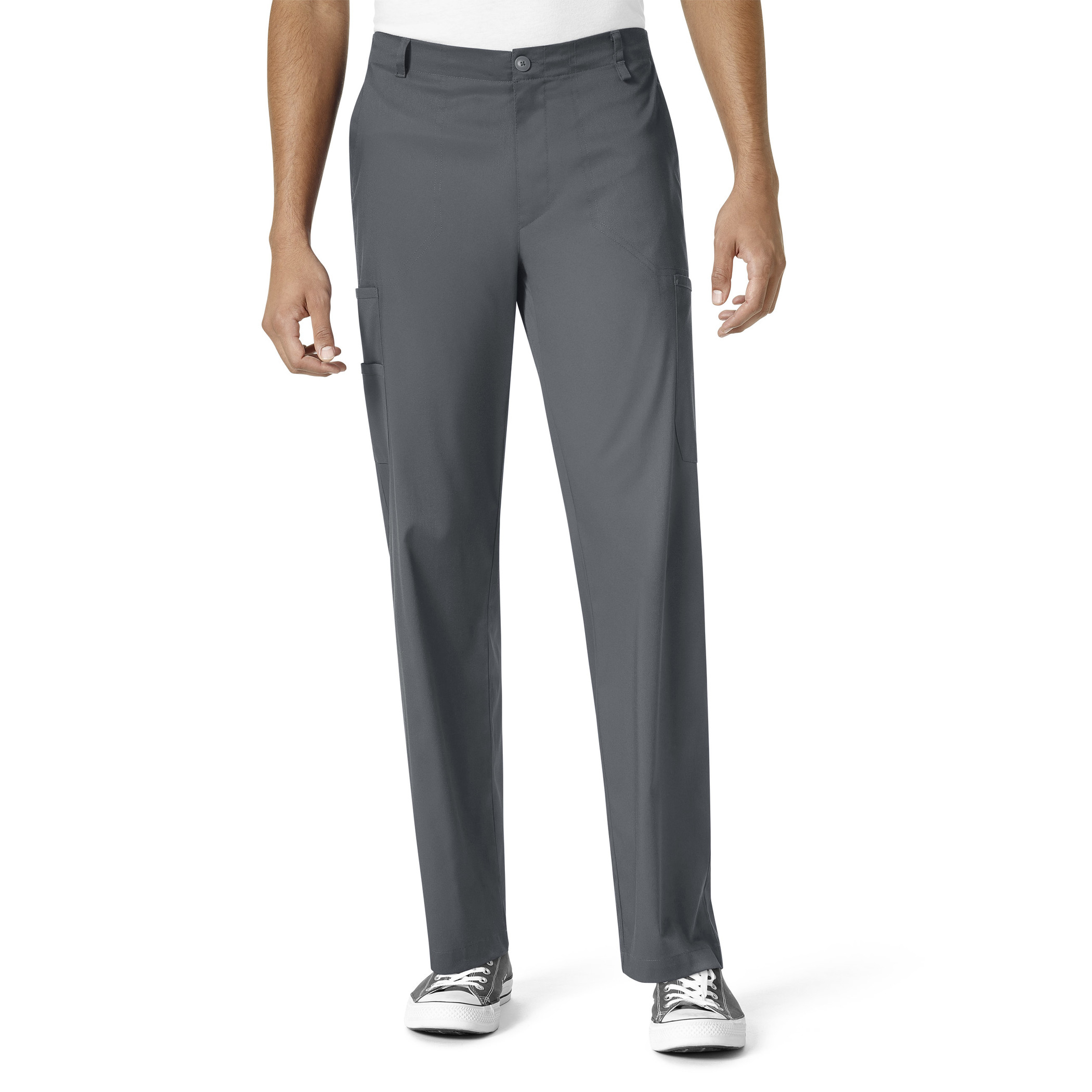 WonderWink Cargo Pants, Men's, Pewter, 5619A-Pewter