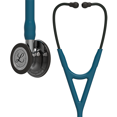 6234 3M Littmann Cardiology IV Diagnostic Stethoscope, Caribbean Blue and High-Polish Smoke w/Mirror Stem (27")