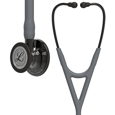 6238 3M Littmann Cardiology IV Diagnostic Stethoscope, Gray and High-Polish Smoke w/Smoke Stem (27")