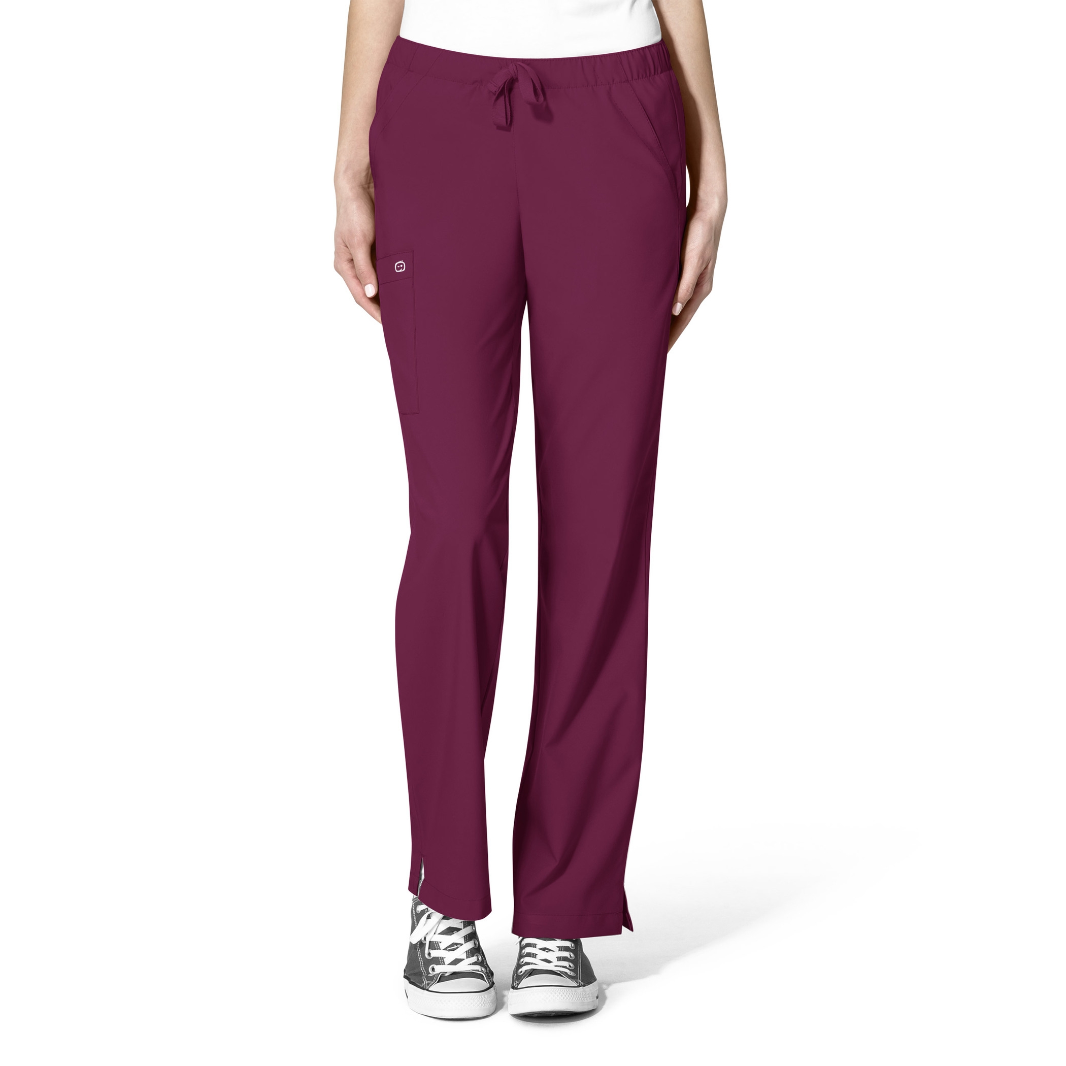 WonderWink Drawstring Pant, Women's, Wine (Tall)