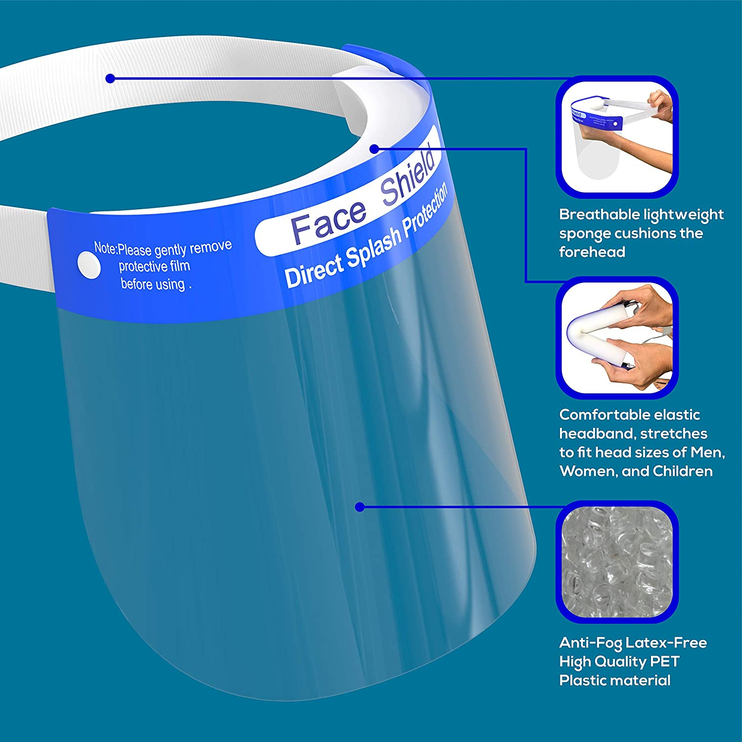 Protective Face Shield - Safety Protection for Face and Eyes, FS1 - Image 2