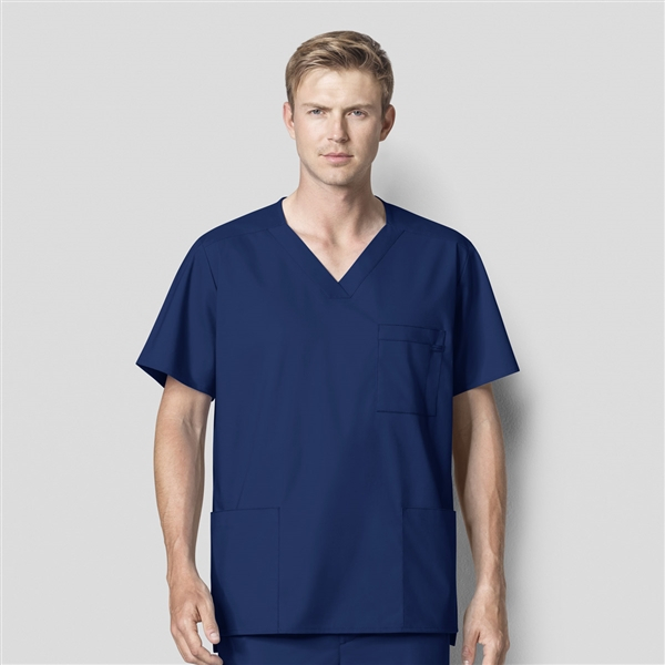WonderWink V-neck Top, Men's, Navy Blue