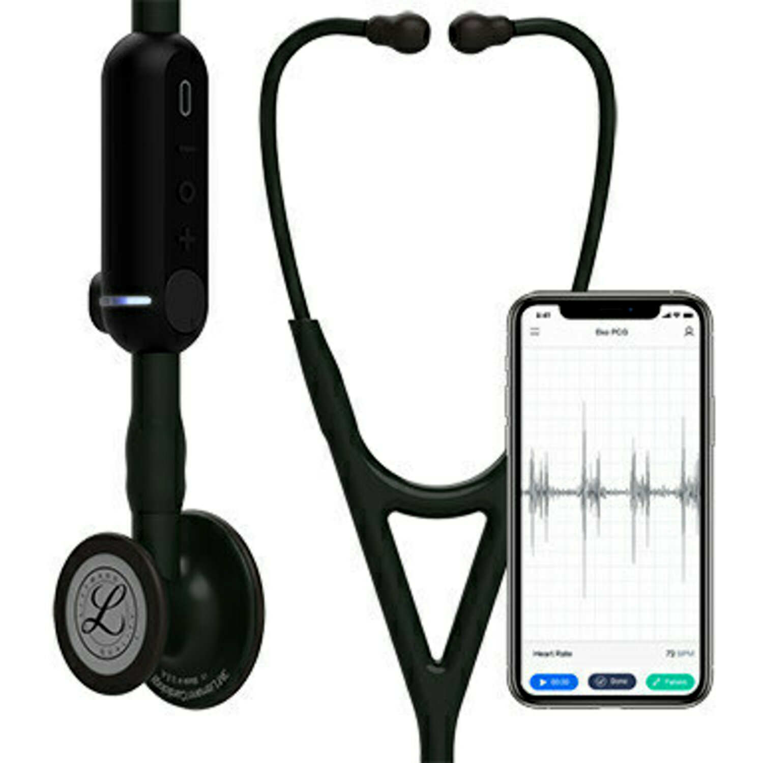8480-TMS 3M Littmann CORE Digital Stethoscope, Black (27") - Image 3
