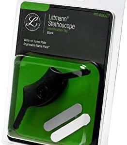 3M Littmann Stethoscope Identification Tags, Black, 40007