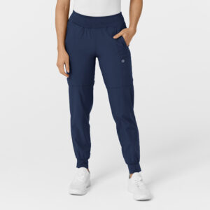 WonderWink Cargo Jogger Pant, Women's Comfort Waist, Navy