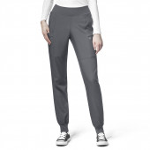 WonderWink Cargo Jogger Pant, Women's Comfort Waist, Pewter