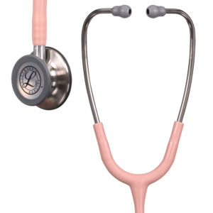 NEW! 5910C 3M Littmann Classic III Monitoring Stethoscope, Stainless-finish Chestpiece, Champagne Rose Tube (27")