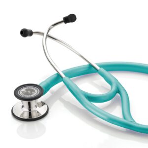 Mirror Finish/Metallic Caribbean Tubing, ADC Adscope 601 Convertible Cardiology Stethoscope, 601MMCA