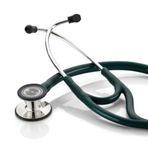 Mirror Finish/Dark Green Tubing, ADC Adscope 601 Convertible Cardiology Stethoscope, 601MDG