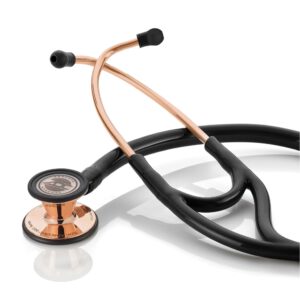 Rose Gold/Black, ADC Adscope 601 Convertible Cardiology Stethoscope, 601RGBK