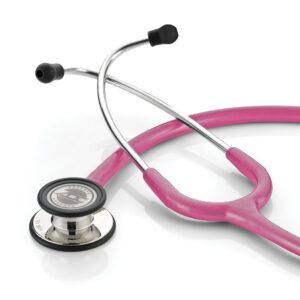 Mirror Finish/Metallic Raspberry Tubing, ADC Adscope 608 Convertible Clinician Stethoscope, 608MMRS