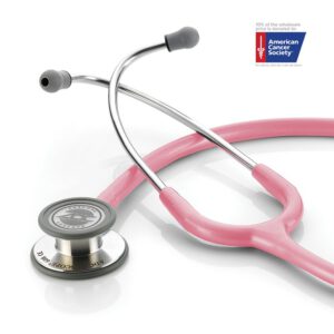 Breast Cancer Awareness Metallic Pink, ADC Adscope 608 Convertible Clinician Stethoscope, 608PBCA