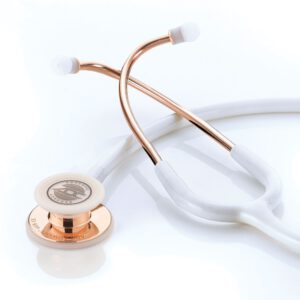 Rose Gold/White, ADC Adscope 608 Convertible Clinician Stethoscope, 608RGW