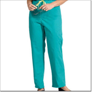 Drawcord Scrub Pants, Unisex, Jade, 896