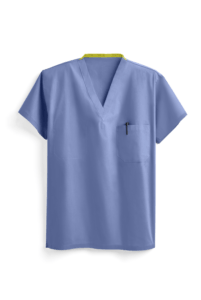 Set-in Sleeve Scrub Shirt, Unisex, Ceil Blue, 6796