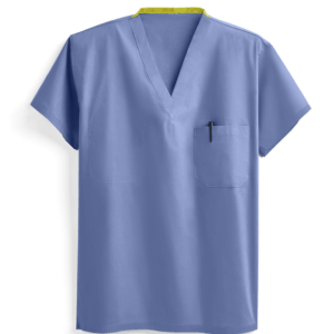Set-in Sleeve Scrub Shirt, Unisex, Ceil Blue, 6796