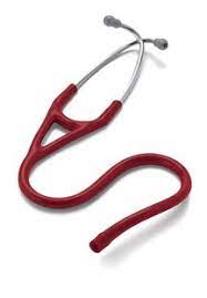 3M Littmann Cardiology Stethoscope Binaurals, Burgundy Tubing, Gray Eartips (27"), 7880832377
